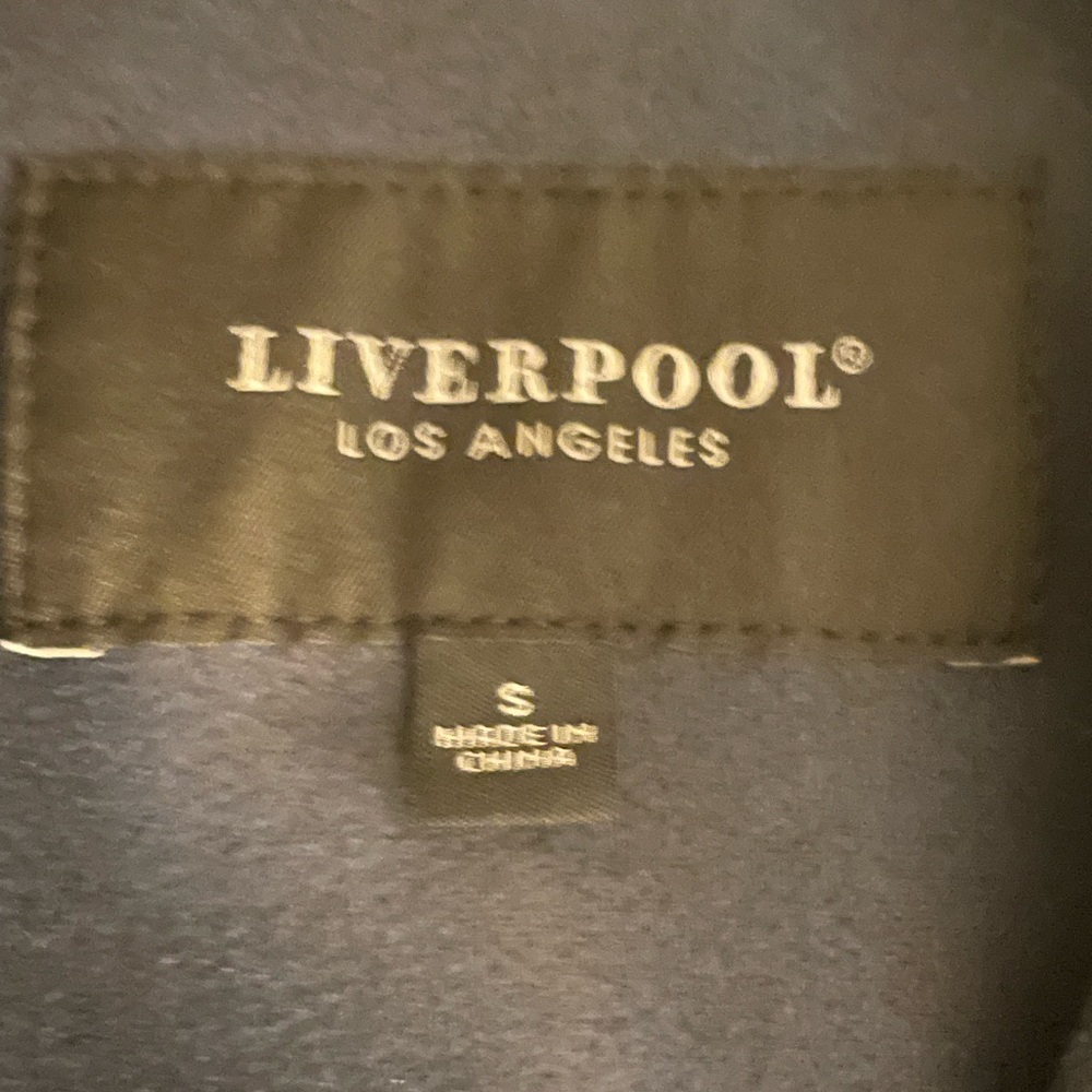 S Suede Faux LiverPool Biker Moto Jacket Coat Navy Blue/Silver Accents NWT New! - Picture 3 of 9